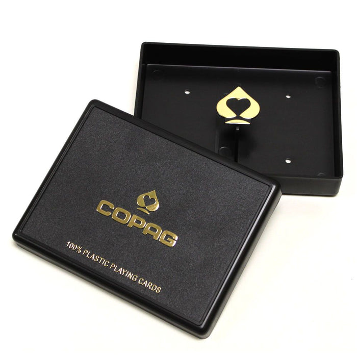Hộp đựng bài nhựa poker plastic Copag 1546 Black Gold hộp đựng